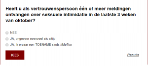 #MeToo meldingen vertrouwenspersoon
